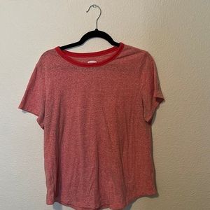 Old navy L tee shirt red orange